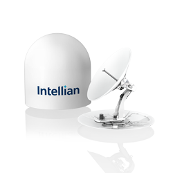 Intellian v100E incl 8W (RevGo) BUC & PLL LNB