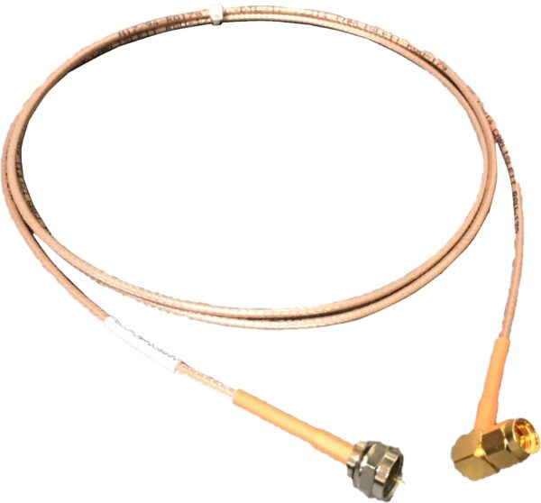 CABLE ASSY, RG-179, F(M) TO SMA(M)(RA), 60 IN, ORG