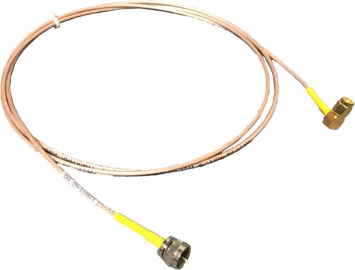 CABLE ASSY, RG-179, F(M) TO SMA(M)(RA), 60 IN, YEL CABLE ASSY, RG-179, F(M) TO SMA(M)(RA), 60 IN, YEL