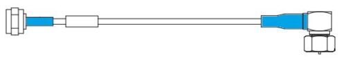 CABLE ASSY, RG-179, SMA (RA) TO F (RA) 60 IN,BLU CABLE ASSY, RG-179, SMA (RA) TO F (RA) 60 IN,BLU