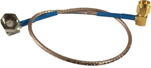 Cable Assy, RG-179, SMA (RA) TO F (RA), BLUE Cable Assy, RG-179, SMA (RA) TO F (RA), BLUE