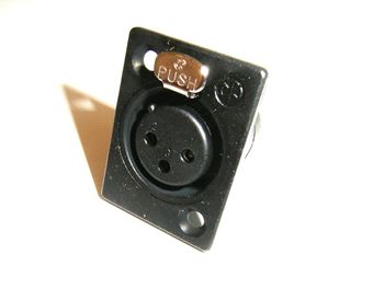 Chassis socket F/ Gooseneck, XLR, NC3FP-BAG-1 Chassis socket F/ Gooseneck, XLR, NC3FP-BAG-1