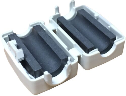 FERRITE CLAMP, ROUND, 1.323 X 0.413 X 1.484