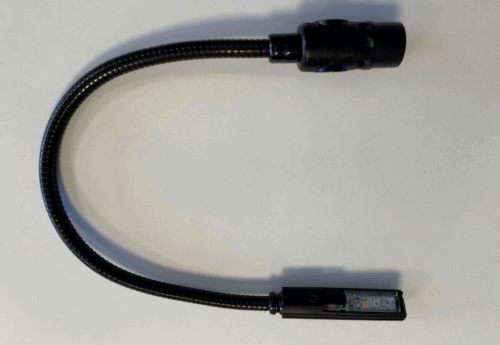 Gooseneck White light and red light on low dimmer