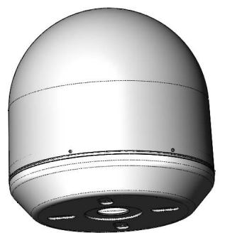 RADOME ASSY, GA INSTALL, 29 IN, ST24, WHITE