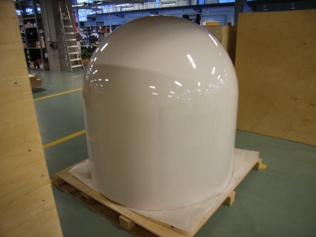 Radome Top NEU w/Labels F/ SAILOR VSAT/GX & SatTV