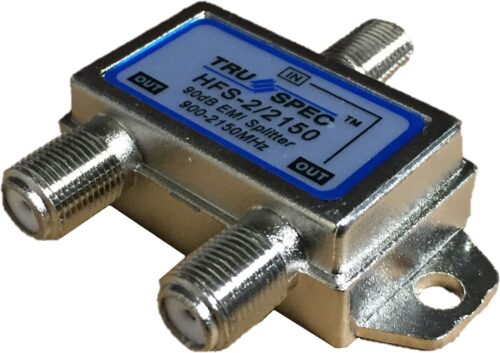 RF Splitter, 2-WAY, 1-CH DC Pass, F (25 Pcs.)